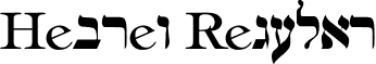 Hebrew Regular font - CWHEBREW.ttf