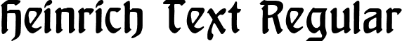 Heinrich Text Regular font - Heinrich_20Text.ttf