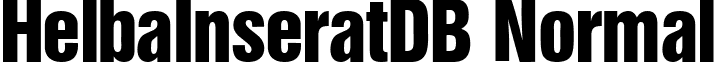 HelbaInseratDB Normal font - HelbaInseratDBNormal.ttf