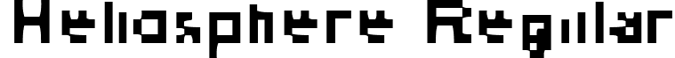 Heliosphere Regular font - Heliosphere.ttf