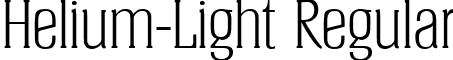 Helium-Light Regular font - Helium-Light.ttf