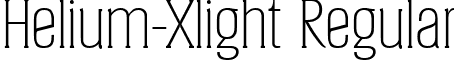 Helium-Xlight Regular font - Helium-Xlight.ttf
