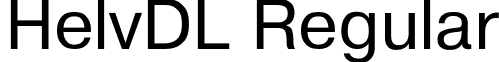 HelvDL Regular font - HELVDL.ttf