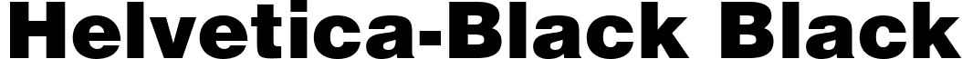 Helvetica-Black Black font - HelveticaBlk.ttf