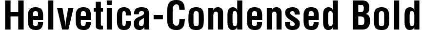 Helvetica-Condensed Bold font - HelveticaCdBd.ttf