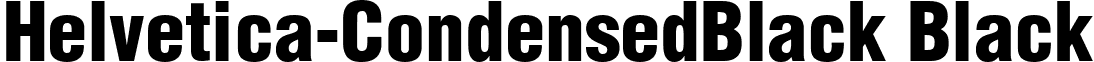 Helvetica-CondensedBlack Black font - HelveticaCdBlk.ttf