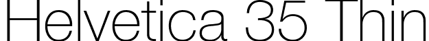 Helvetica 35 Thin font - HLT.ttf