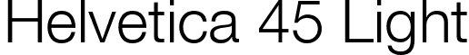 Helvetica 45 Light font - HLL.ttf