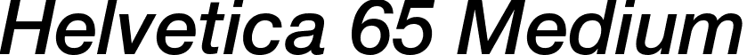 Helvetica 65 Medium font - HLMI.ttf