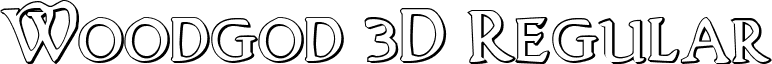 Woodgod 3D Regular font - woodgod3d.ttf