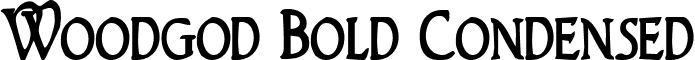Woodgod Bold Condensed font - woodgodboldcond.ttf