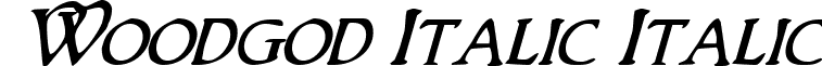 Woodgod Italic Italic font - woodgodital.ttf
