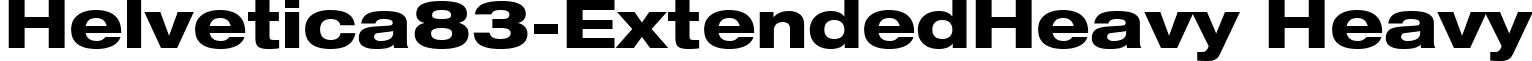 Helvetica83-ExtendedHeavy Heavy font - HelveticaExtHv.ttf