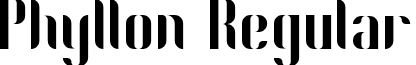 Phyllon Regular font - phyllon.ttf