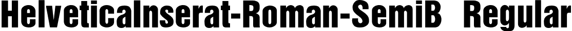 HelveticaInserat-Roman-SemiB Regular font - HELVETI4.ttf