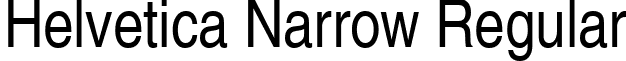 Helvetica Narrow Regular font - HELR47W.ttf