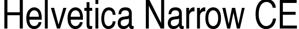 Helvetica Narrow CE font - HVN.ttf