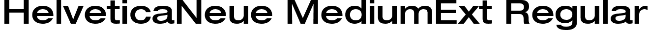 HelveticaNeue MediumExt Regular font - HelveticaMedExt.ttf