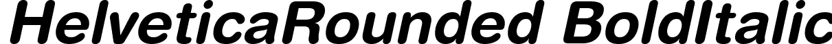 HelveticaRounded BoldItalic font - HelveticaRdBdObl.ttf