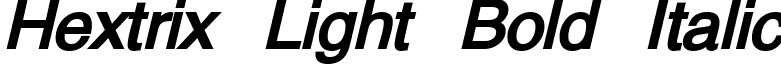 Hextrix Light Bold Italic font - Hextrxbi.ttf