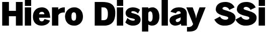 Hiero Display SSi font - HieroDisplaySSi.ttf