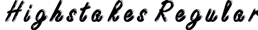 Highstakes Regular font - CW.ttf