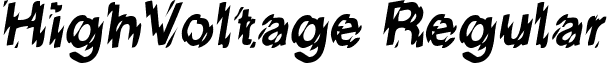 HighVoltage Regular font - highv.ttf