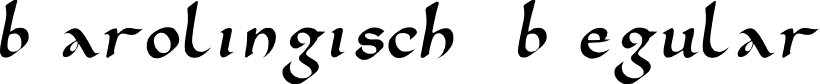 Karolingisch Regular font - karol.ttf