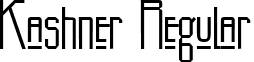 Kashner Regular font - kashner.ttf