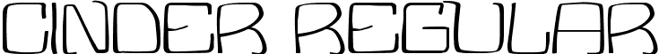 Cinder Regular font - Cinder.ttf