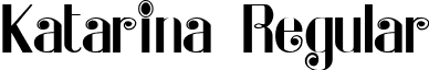 Katarina Regular font - Katarina.ttf