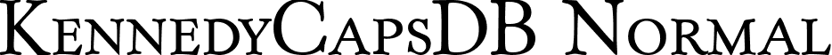 KennedyCapsDB Normal font - KennedyCapsDBNormal.ttf