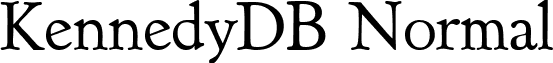 KennedyDB Normal font - KennedyDBNormal.ttf