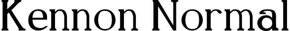 Kennon Normal font - KENN.ttf