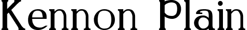 Kennon Plain font - Kennon Plain.ttf