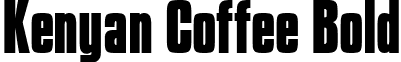 Kenyan Coffee Bold font - KenyanCoffeeBold.ttf