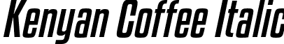 Kenyan Coffee Italic font - kenyan coffee rg it.otf