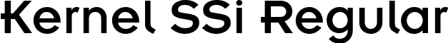 Kernel SSi Regular font - KernelSSi.ttf