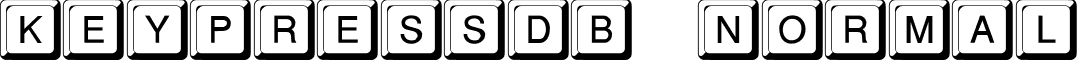 KeypressDB Normal font - KeypressDBNormal.ttf