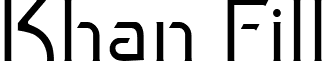 Khan Fill font - KhanFill.ttf