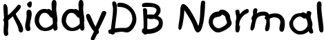 KiddyDB Normal font - KiddyDBNormal.ttf