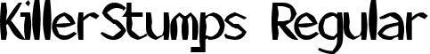 KillerStumps Regular font - KILLERST.ttf