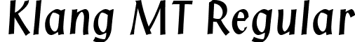 Klang MT Regular font - KlangMT.ttf