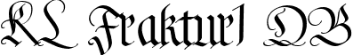 KL Fraktur1 DB font - KLFraktur1DB.ttf