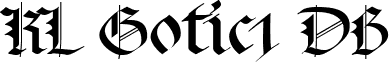 KL Gotic1 DB font - KLGotic1DB.ttf