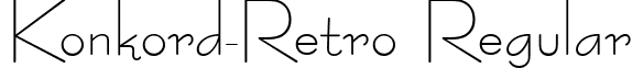 Konkord-Retro Regular font - Konkord-Retro.ttf