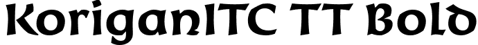 KoriganITC TT Bold font - Koriib.ttf