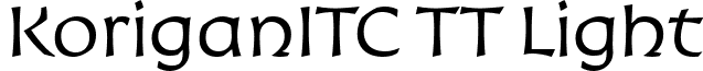 KoriganITC TT Light font - Koriil.ttf