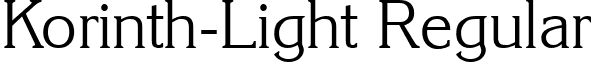 Korinth-Light Regular font - Korinth-Light.ttf