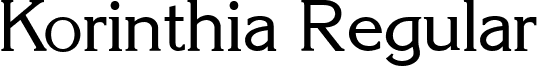 Korinthia Regular font - Korinthia.ttf